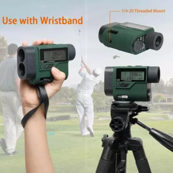 Golf Laser Rangefinder 1000 Yards 6X Laser Range Finder with Slope Adjustment