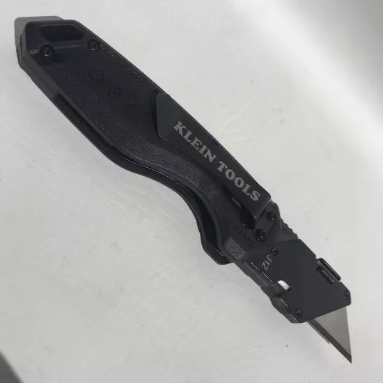 Klein Tools 44302 BLACK Flickblade Folding Utility Knife Customized Dyed Scales