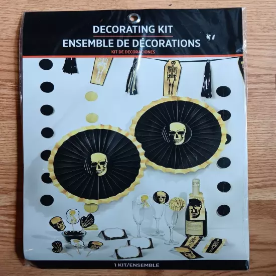 Chic Halloween Bar Decorating Kit with Spooky Skeletons Party Décor Bundle