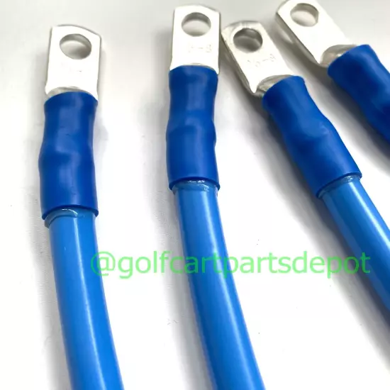 4 Awg Club Car Precedent Golf Cart Battery Cable Set 4 Awg 8 VOLT 2004-UP BLUE