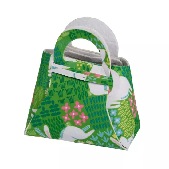 Easter Bunny Goodie Treat Bags with Handle Party Favor Wrapping Egg Hunt Game