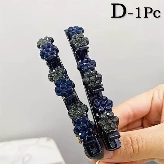 Bling Crystal Hairpins Headwear Women Girls Rhinestone Hair Clip Pins BarretteX1