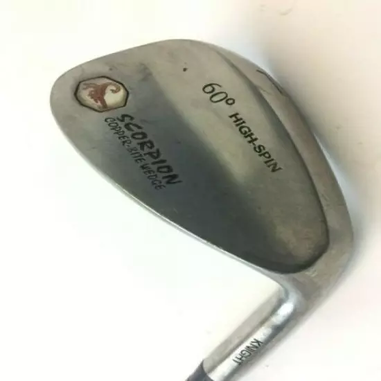 Vintage Scorpion Copper Bite Wedge High Spin Knight 60 Degree Golf Club Iron