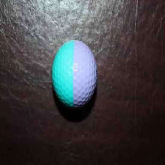 VINTAGE LAVENDER AND TEAL PING EYE 2 GOLF BALL 