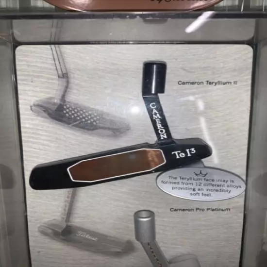 Super rare Titleist Scotty Cameron Pro Platinum & TeI3 Putter Milled Display