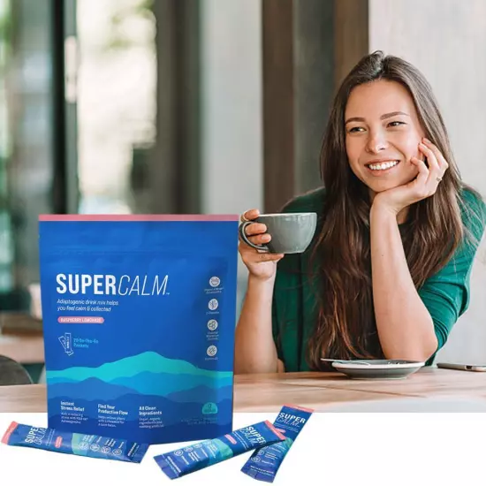 Supercalm-Powdered Drink Mix Supplements for Relaxation&Focus No Sugar Non-GMO-S