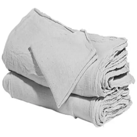 1000 New Industrial Shop Rags Towels Washed White Large 12x14 Towel B-Grade