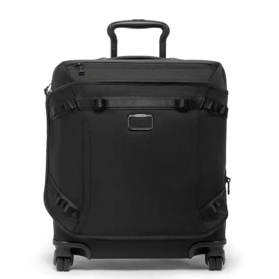 NEW Tumi ALPHA BRAVO CONTINENTAL Front Lid 4 Wheel Carry-On - ALL BLACK❗️