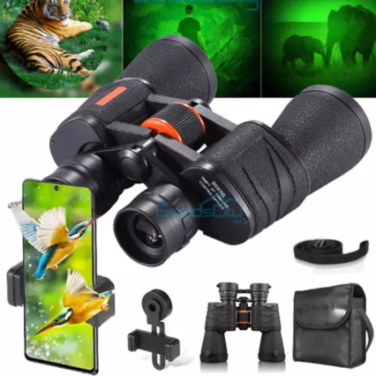 20x50 Starscope Binoculars with Night Vision BAK4 Prism High Power Waterproof