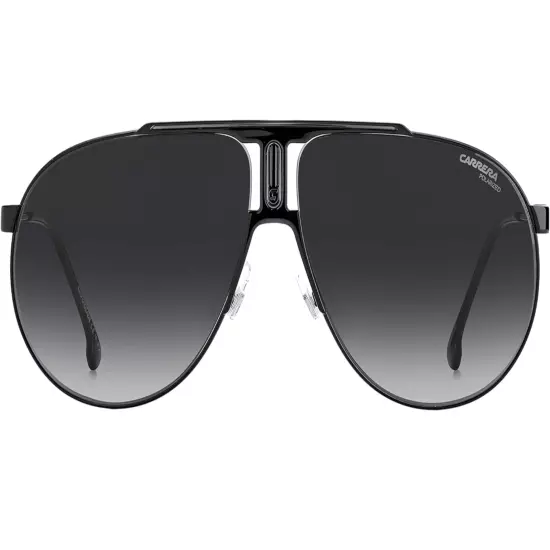 Carrera Panamerika65 Ruthenium Frame Gray Polarized Aviator Sunglasses MSRP $208