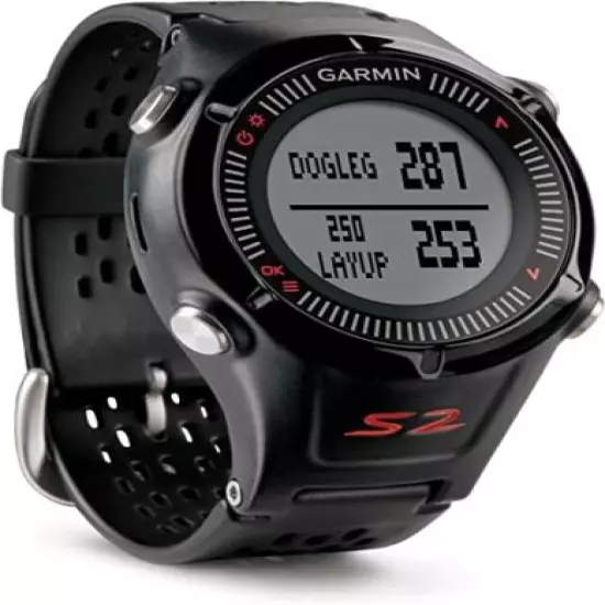 Garmin Approach S2 GPS Golf Watch / Rangefinder System - Black - Charger