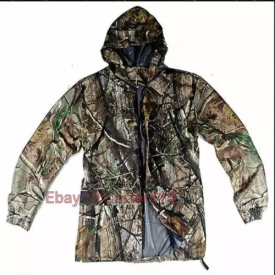 New Bionic Camouflage Hunting Clothes Leaf Waterproof Jacket +Pants suit New