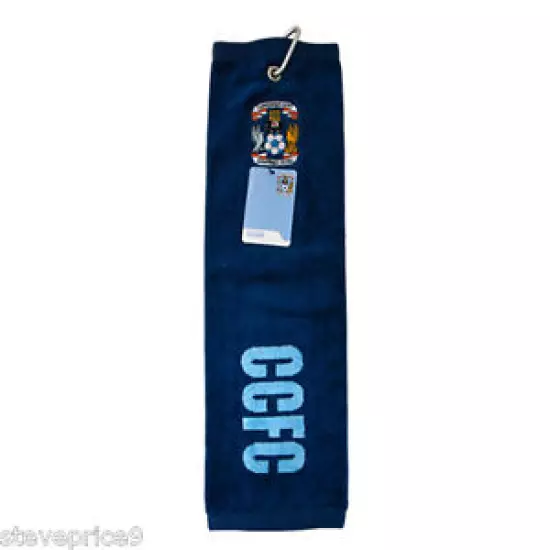 COVENTRY CITY FC TRI FOLD GOLF TOWEL. BNWT