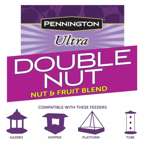 Pennington Ultra Double Nut & Fruit Blend Wild Bird Seed and Feed 10 lb