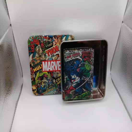  MARVEL COMICS Captain America TRIFOLD Leather Wallet Limited Edition Tin