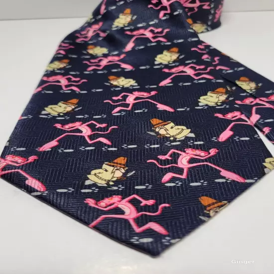 Pink Panther neck tie, vintage novelty