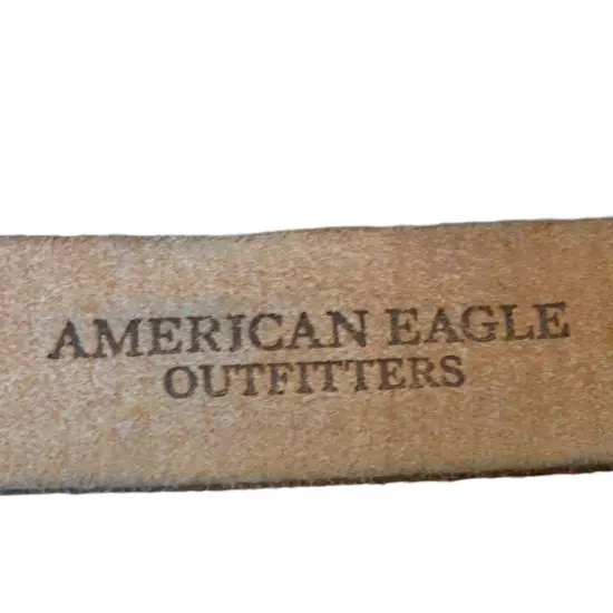 American Eagle Wide Brown Leather Work Belt - Men's Size 38