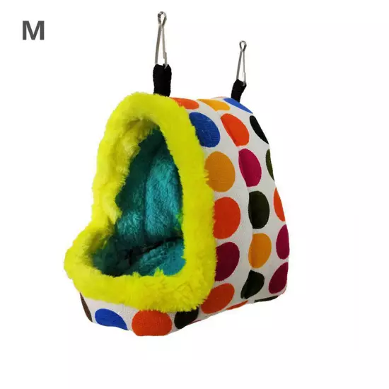 Pet Nest Plush Bird Cave Cage Warm Hanging Sleeping Bed Hut Tent Parrot Hammock