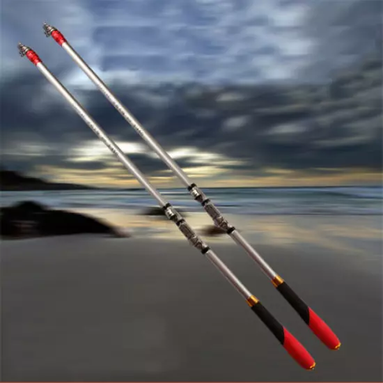 Telescopic Adjustable Rock Fishing Rod Pole Saltwater Tackle positioning rod