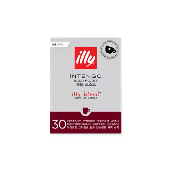 illy Instant Coffee 30 Stick Classico Classic Roast Intenso Bold Decaffeinated