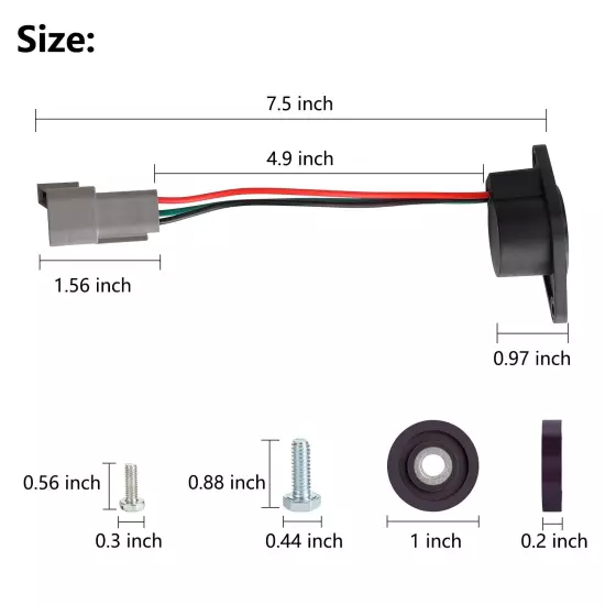 10L0L Golf Cart Speed Sensor for Club Car DS and Precedent 2004-up with High ...