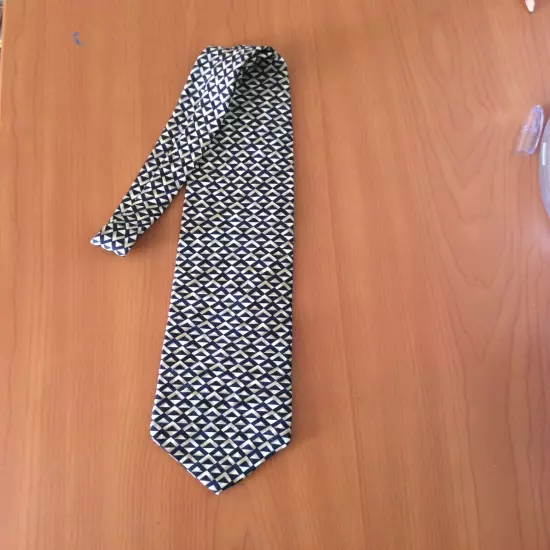 Structure Le Collection Mens 100% Silk Necktie Short 56" Business Church Work