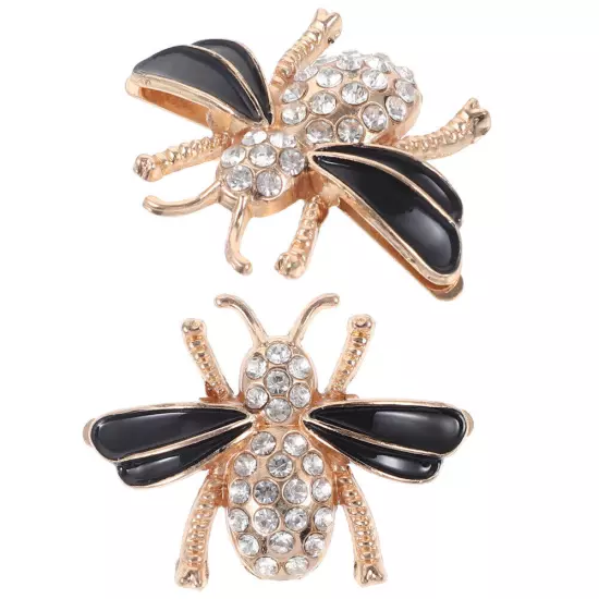 2pcs Women Shoe Charms Bee Shoe Clips Decorative Shoe Clips Cute Shoe Buckles