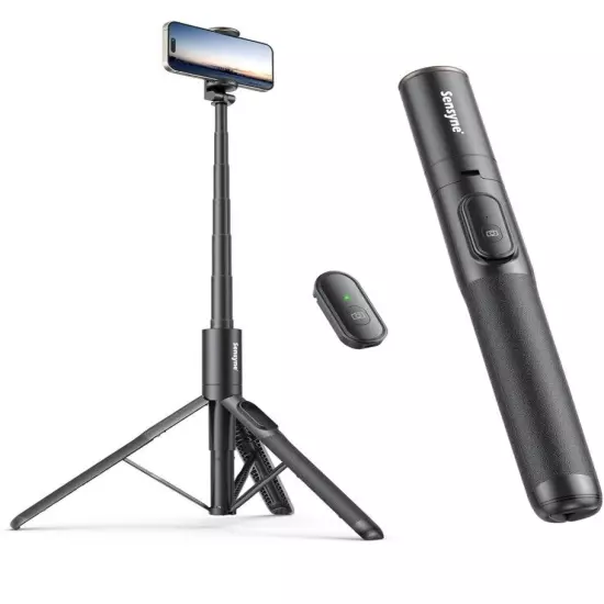 Sensyne 60" Phone Tripod & Selfie Stick, Lightweight All in One Phone