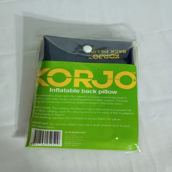 KORJO Travel Inflatable Back Pillow BP25 free postage 