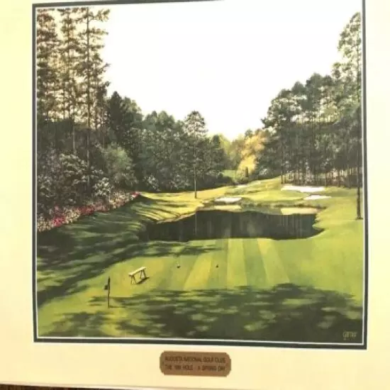 Masters Augusta National Golf Club SUITE OF FOUR PRINTS NEW Retail Value $250