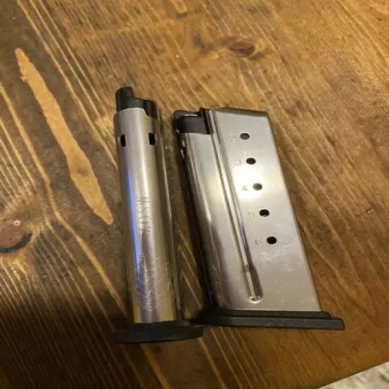 Springfield Armory XD-S .40S&W 6 Round Stainless Steel SS OEM Magazine - XDS4006