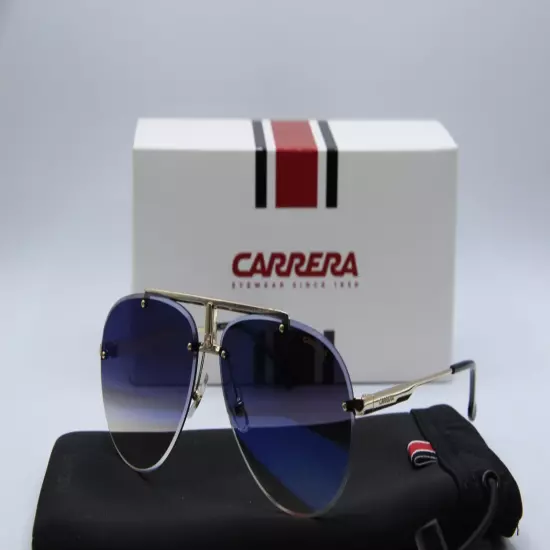 NEW CARRERA 1032/S 2M2KM GOLD BLACK AUTHENTIC SUNGLASSES W/CASE 62-12