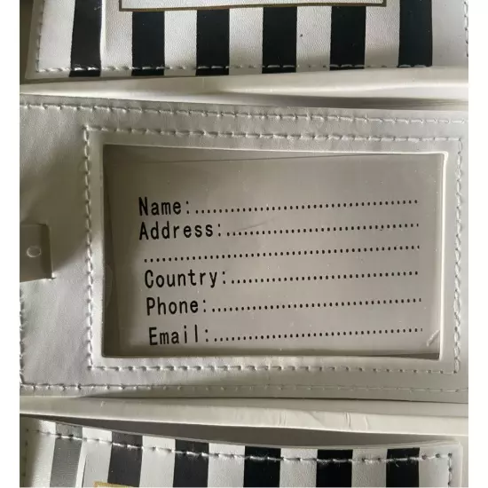 Francesca's Newlywed Luggage Tags. 3 Black & White Tags (Mr, Mrs, More Mrs)