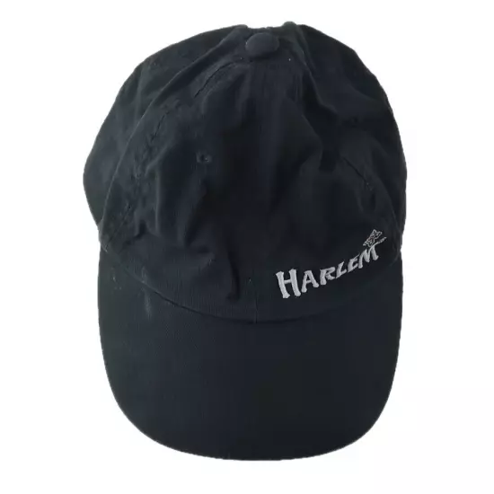 Harlem Embroidered Grey Logo & Trim Baseball Hat Cap Hook and Loop Men Women