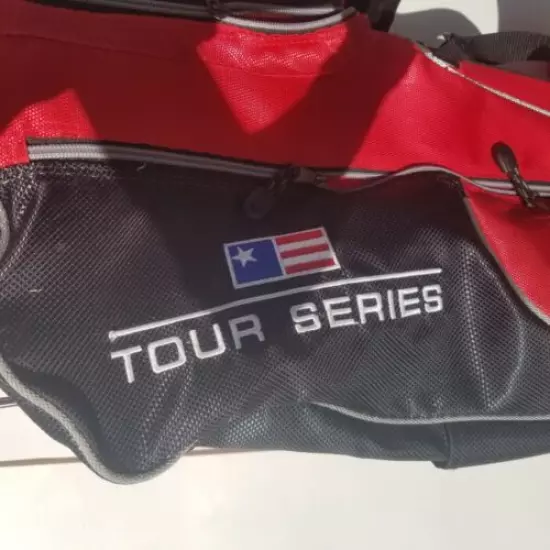 USKG Tour Series Golf Stand Bag Red U.S. Kids Junior Boys Girls Stand