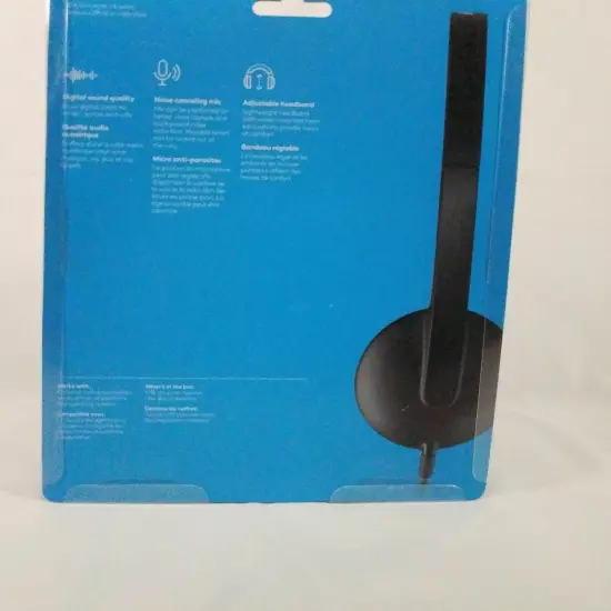 Logitech H340 USB Computer Headset Digital Audio Microphone New Sealed