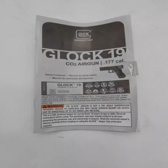 Lock Perfection GLOCK 19 CO2 .177 Caliber Airgun