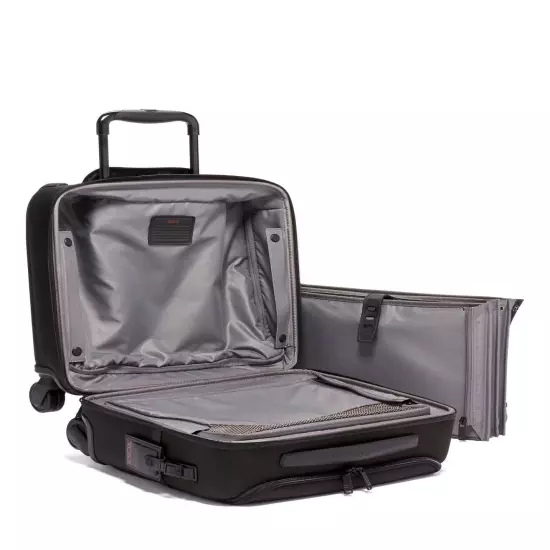 TUMI Alpha 3 Compact 4 Wheeled Brief - BLACK - 117157-1041