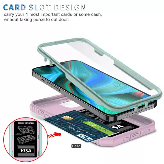 For iPhone 16 15 14 13 12 11 Pro Max 8 7 6 Slide Camera Lens Hybrid Stand Case