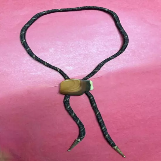 Vintage 1960’s Natural Stone Bolo Tie-Estate Sale