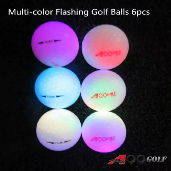 A99 Golf Multi-color Twilight Light-up Flashing Golf Ball 3Balls or 6Balls