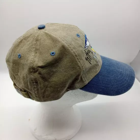 Guy Harvey Hat Adjustable Cap With Fish Embroidery 100% Cotton