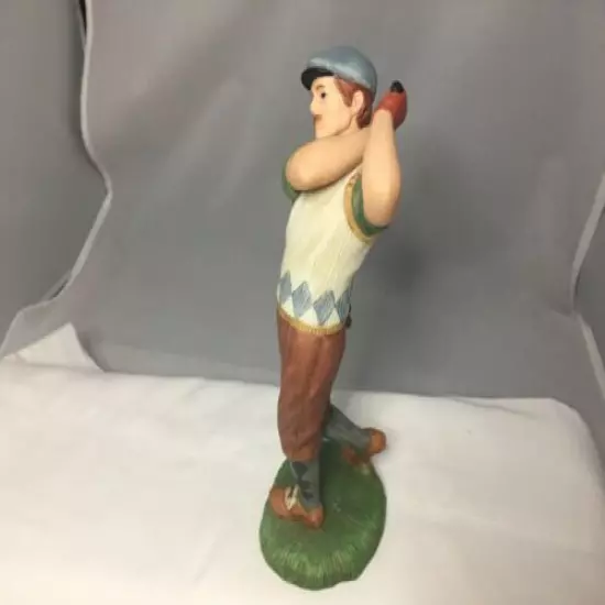 Golfer Figurine Titled "Hole In One" Home Interiors Vintage Clothing 14003-99 