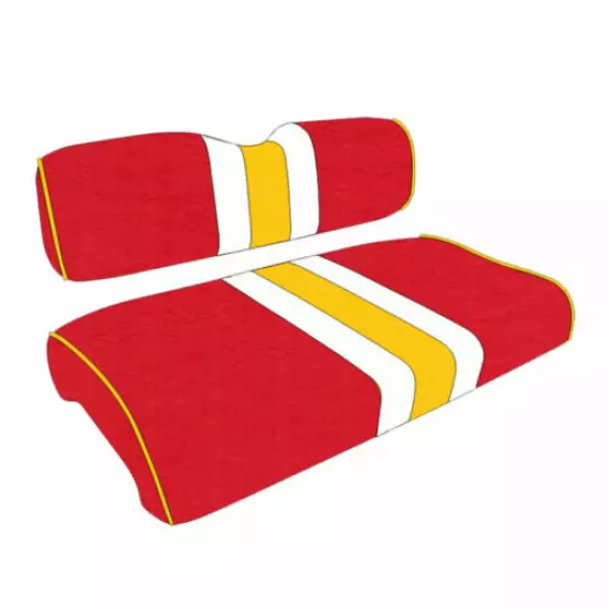 Golf Cart Custom Seat Covers with Helmet Stripe Club Car Precedent 40+ Colors