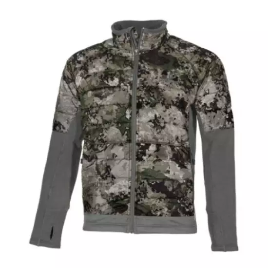 Cabela's INSTINCT Mens Sz M Hybrid Puff PrimaLoft Hunting Jacket Camo Puffy