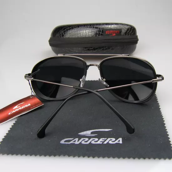 New Arrived Men Women Retro Sunglasses Windproof Matte Frame Carrera Glasses+Box