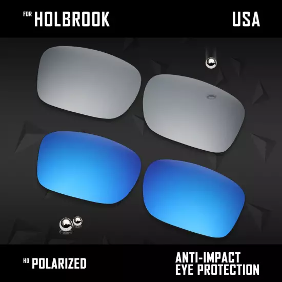 Anti Scratch Polarized Replacement Lenses for-Oakley Holbrook OO9102 Options