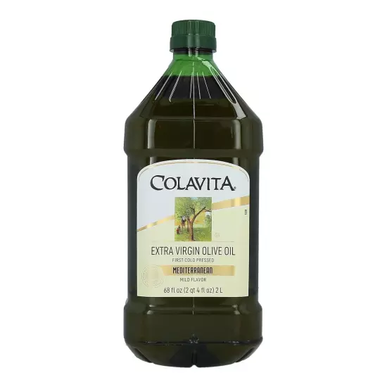 Mediterranean Extra Virgin Olive Oil, 68 Oz Plastic Jug - Cold Pressed Italia...