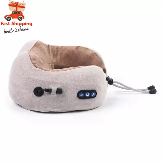 Electric Shiatsu Neck Pillow Massager U-shape Portable Massage Pillow 3 Modes