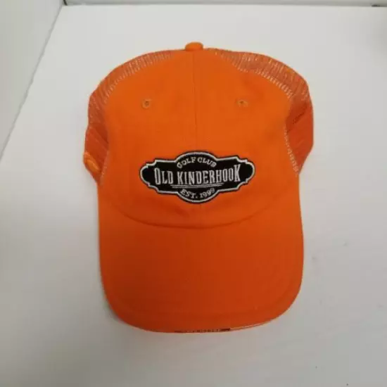 Old Kinderhook Golf Club Orange Adjustable Strapback Hat